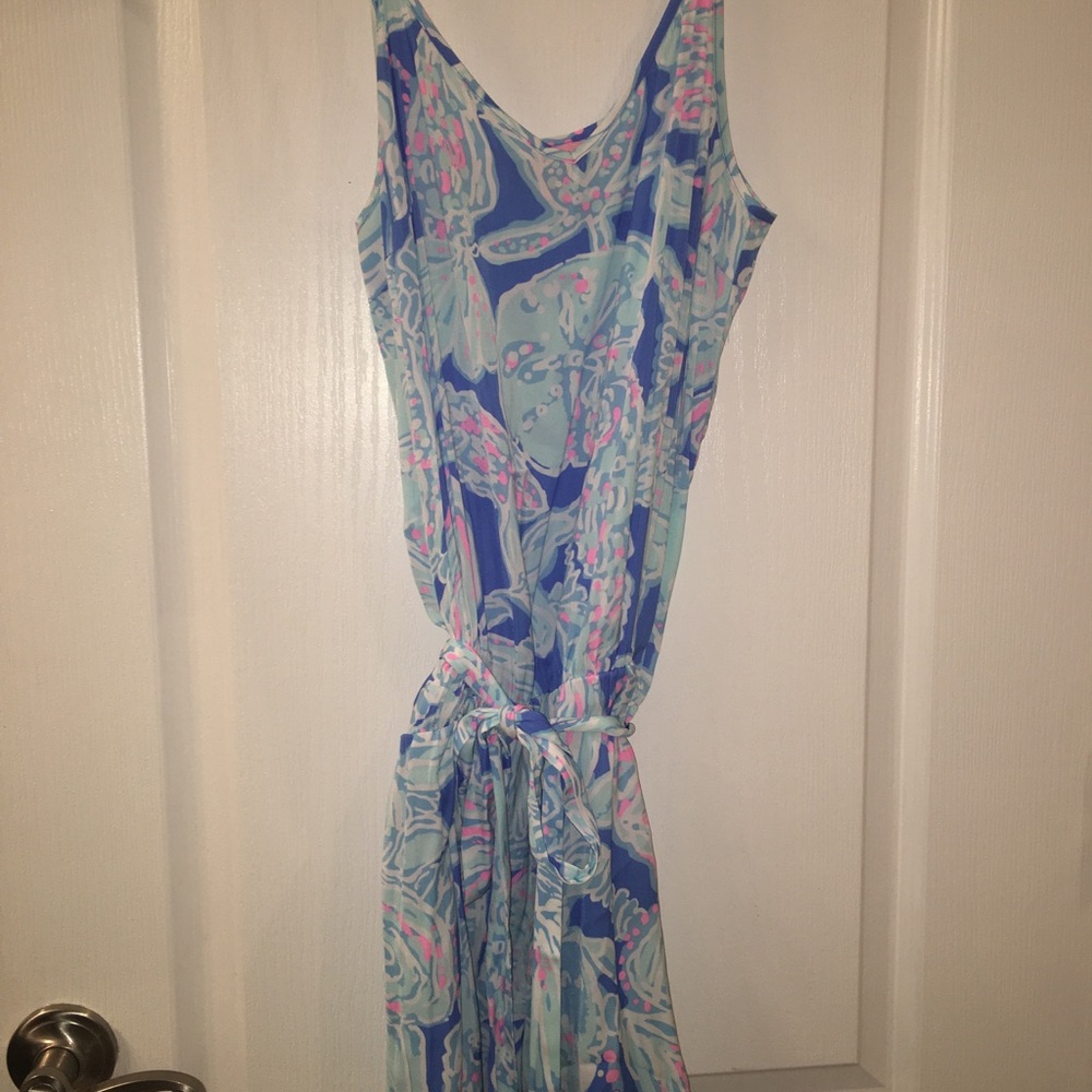 Lilly Pulitzer Bay Blue Into the Deep romper